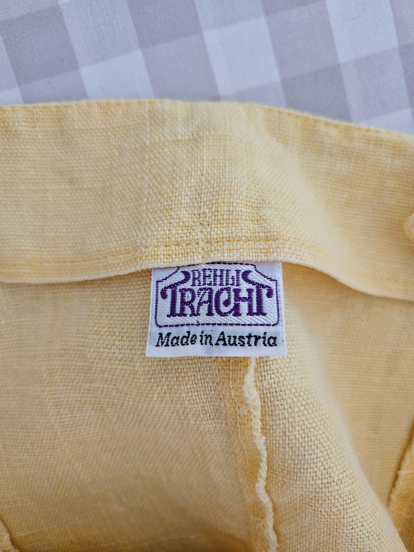 Haut corset à lacets en lin brodé - L/XL