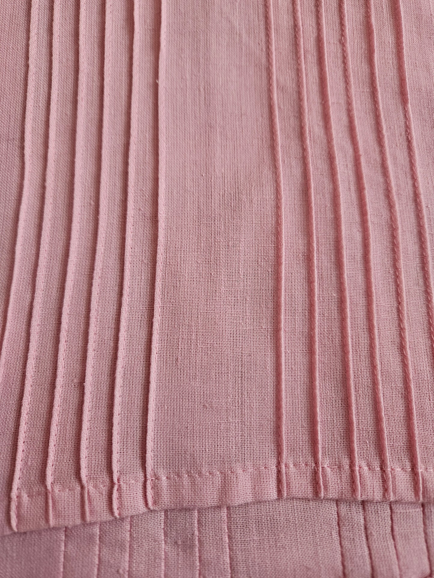 Blouse rose vintage en lin - S/M