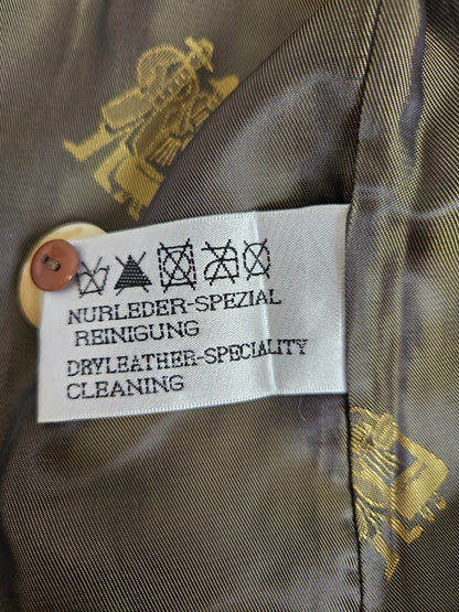 Top veston en cuir brodé - M