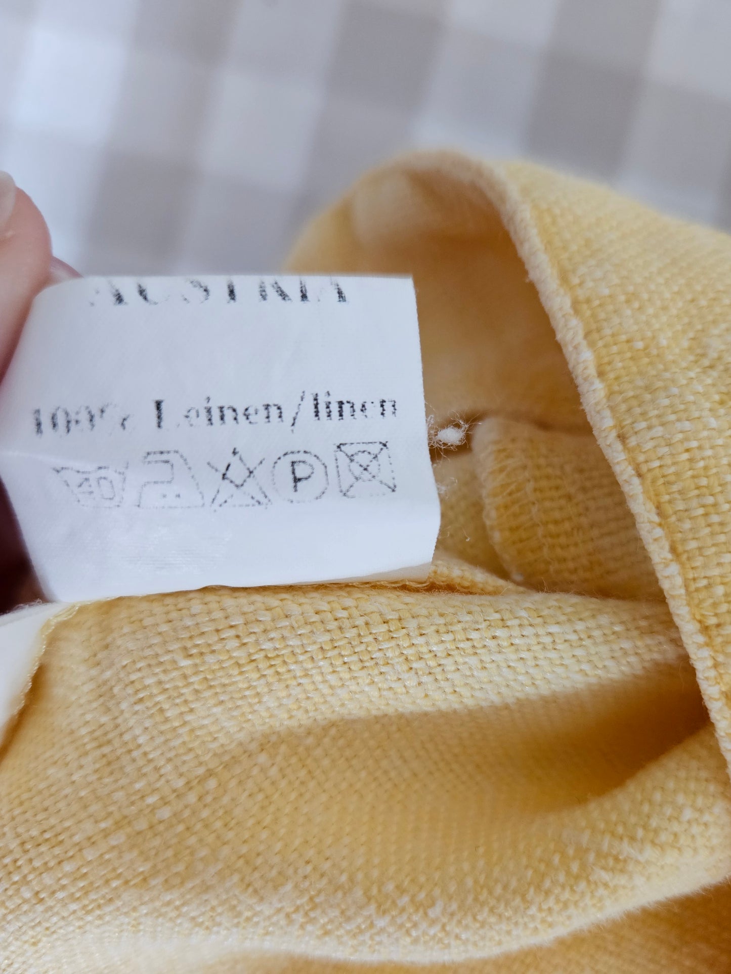 Haut corset à lacets en lin brodé - L/XL