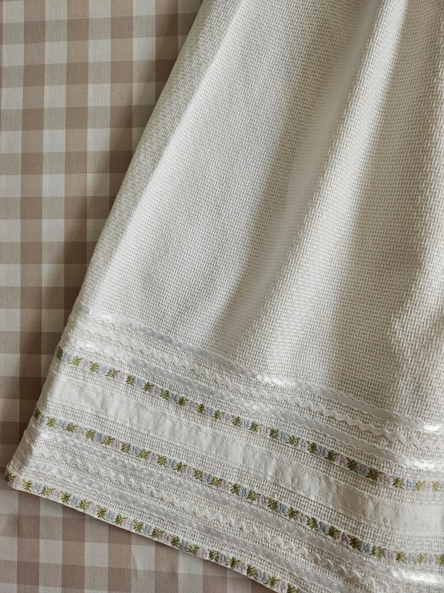 Jupe longue blanche en coton - XS/S