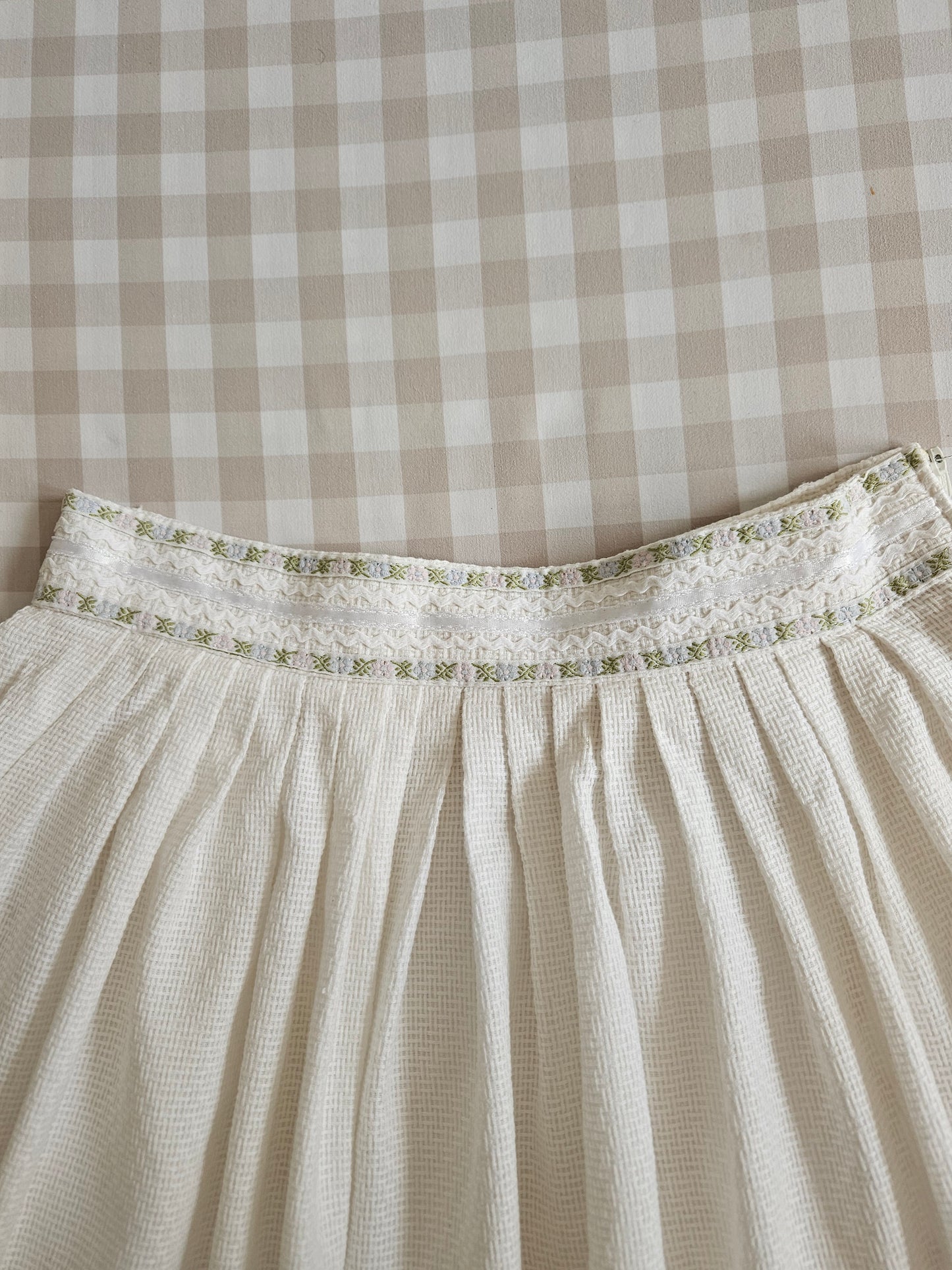 Jupe longue blanche en coton - XS/S