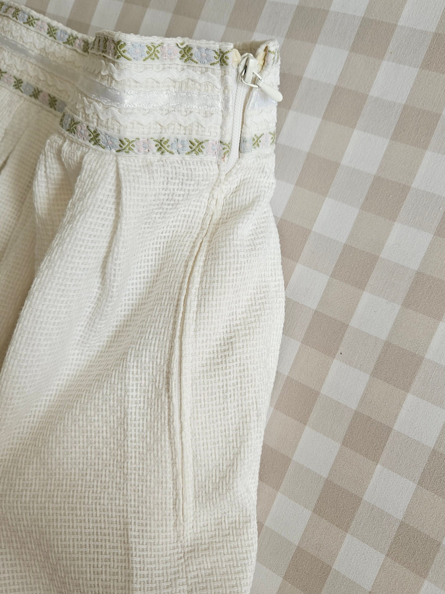 Jupe longue blanche en coton - XS/S