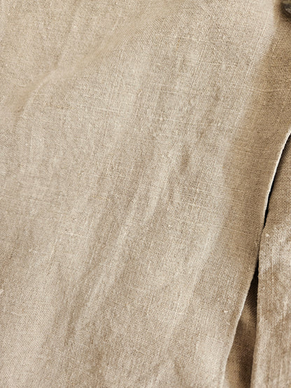 Robe longue beige 100% lin vintage - S