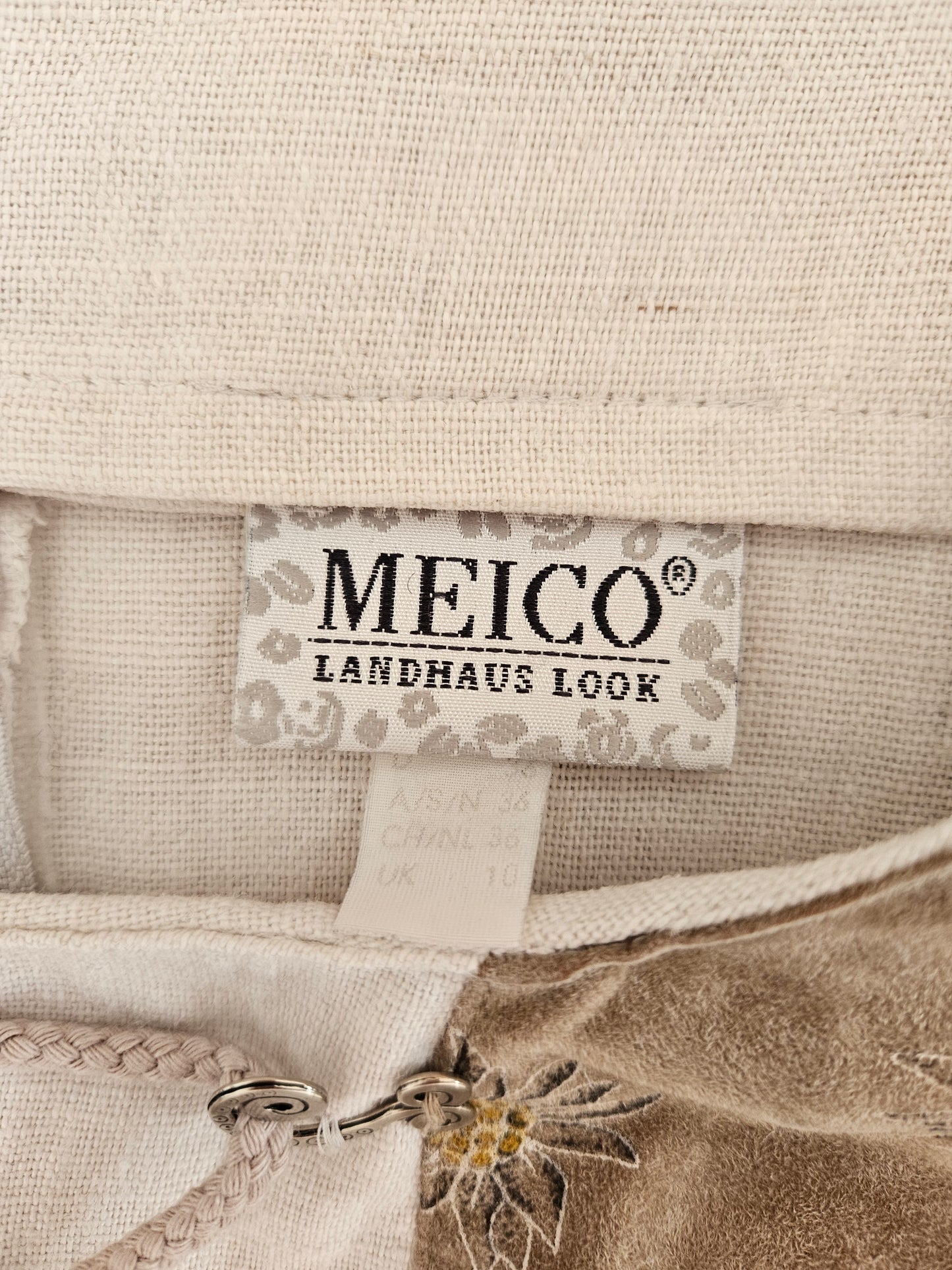 Robe longue corset en lin crème - M