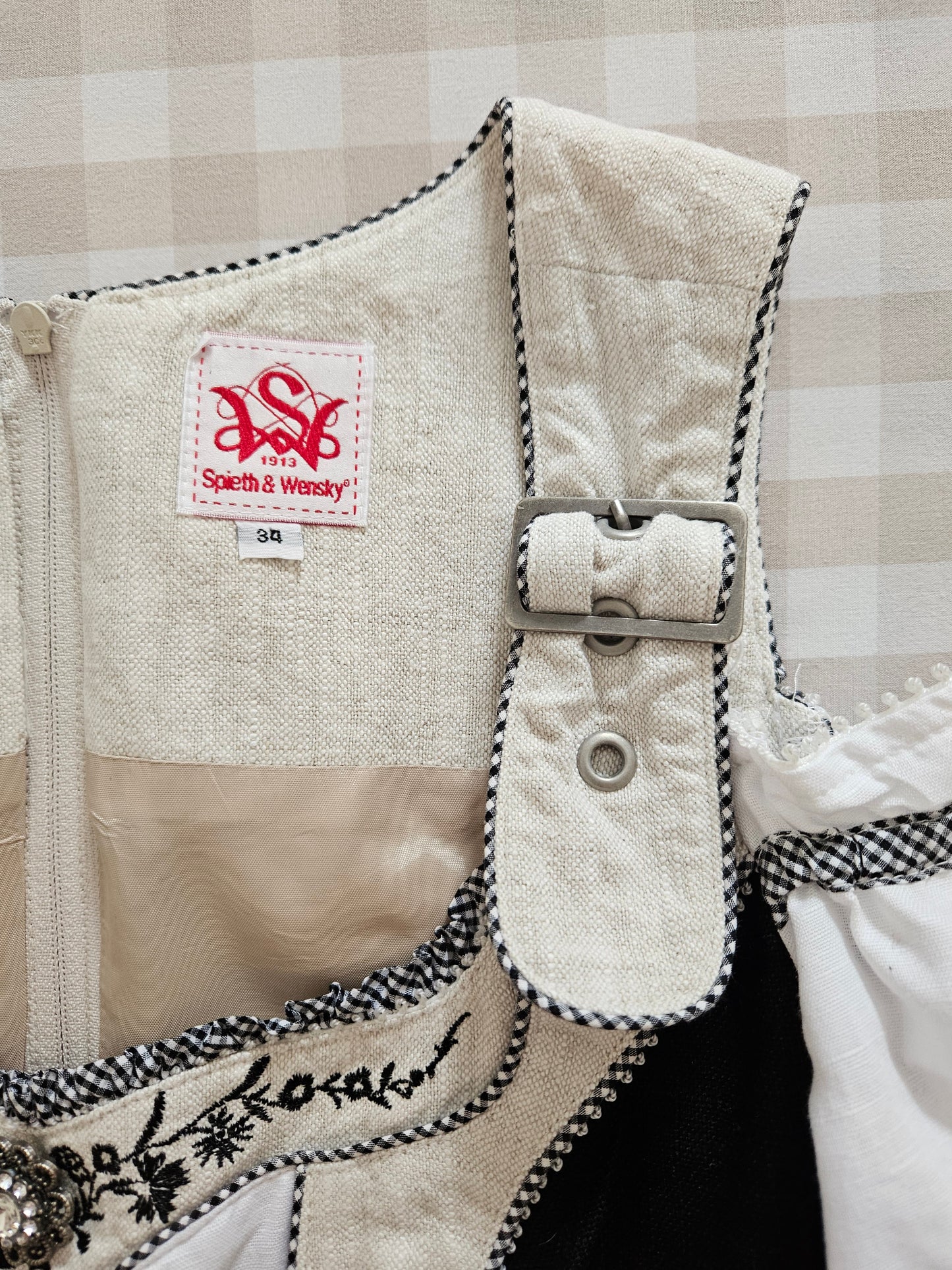 Top corset brodé à lacets - XS/S