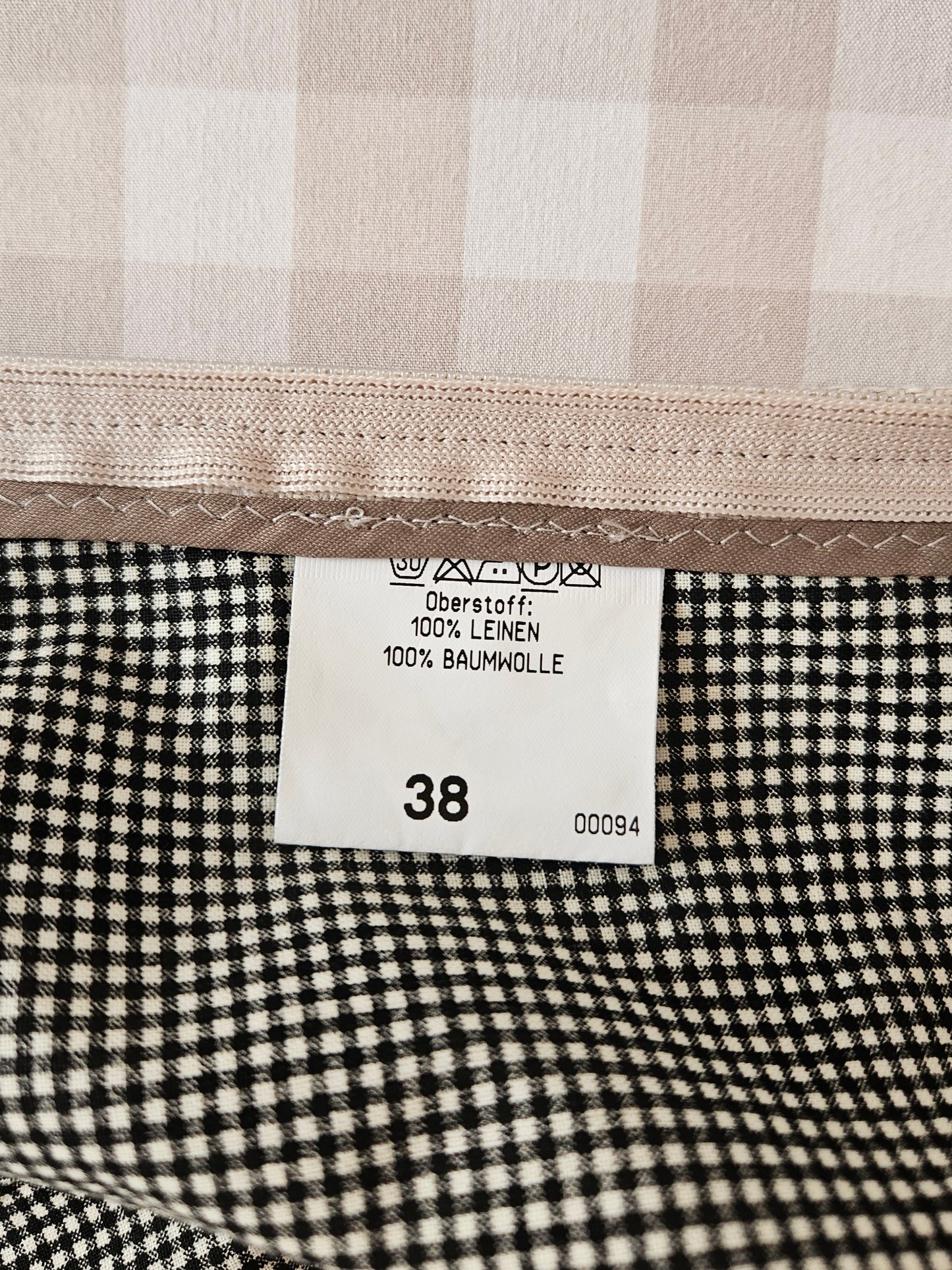 Haut à lacets en lin beige - S/M