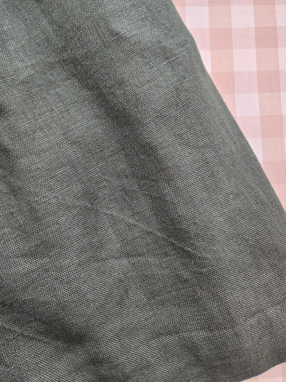 Jupe longue verte 100% lin - L