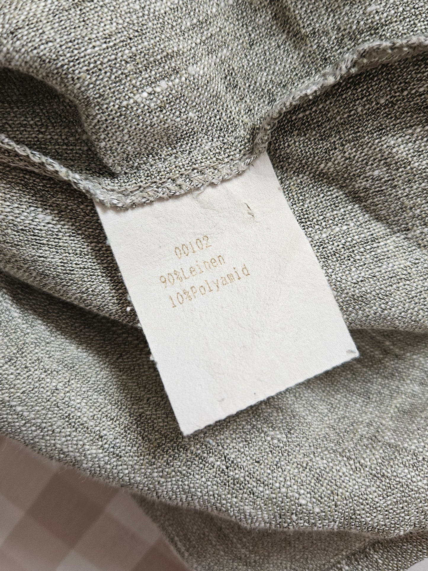 Haut en lin gris à laçage vintage style medieval - M