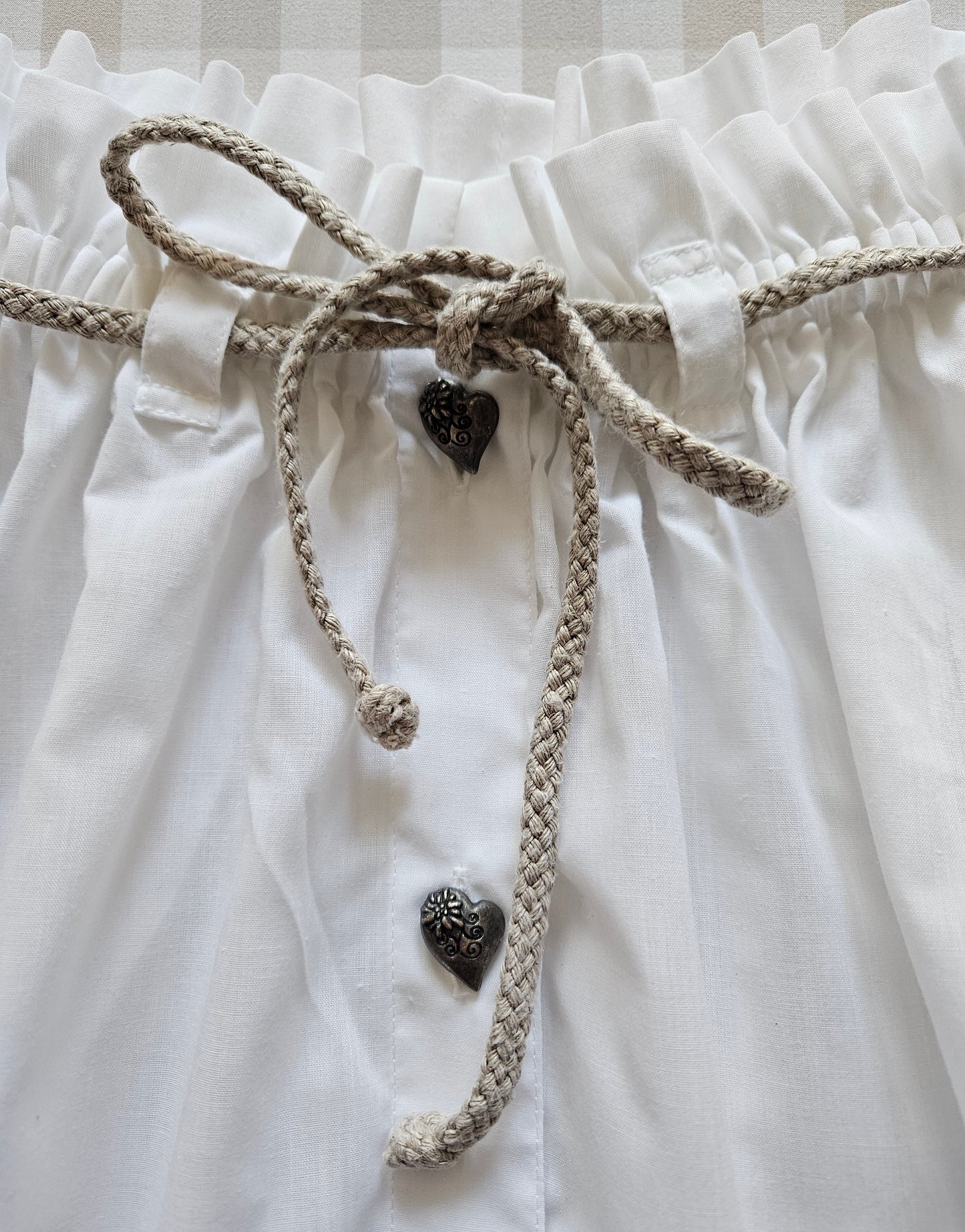 Blouse vintage à manches bouffantes - M