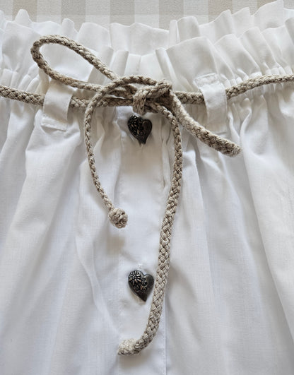 Blouse vintage à manches bouffantes - M