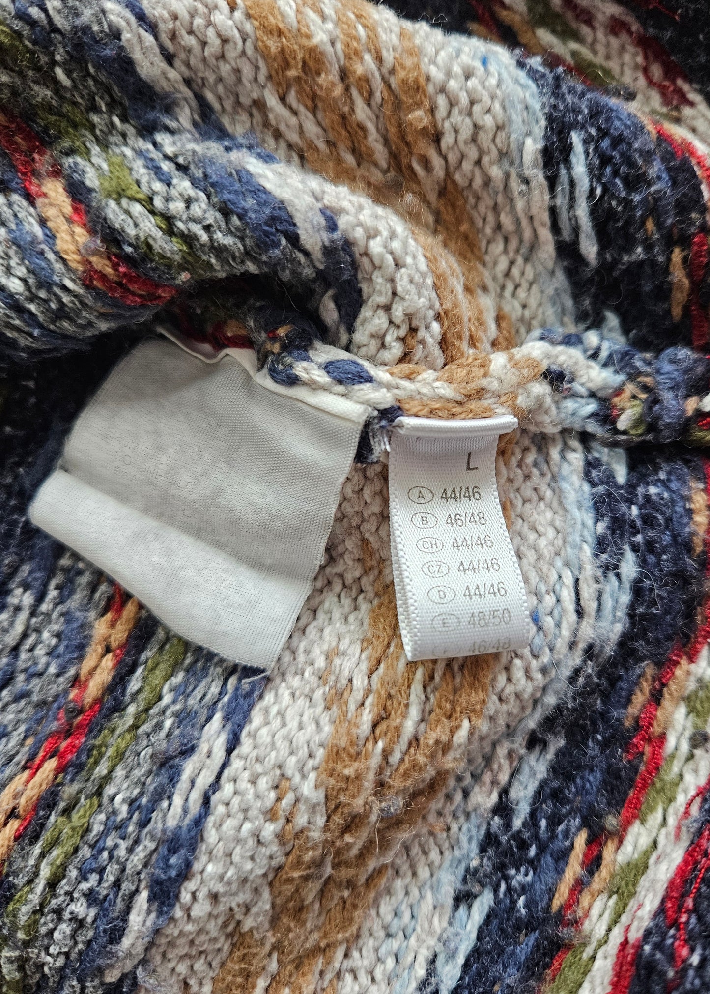 Cardigan vintage brodé à motifs - XXL