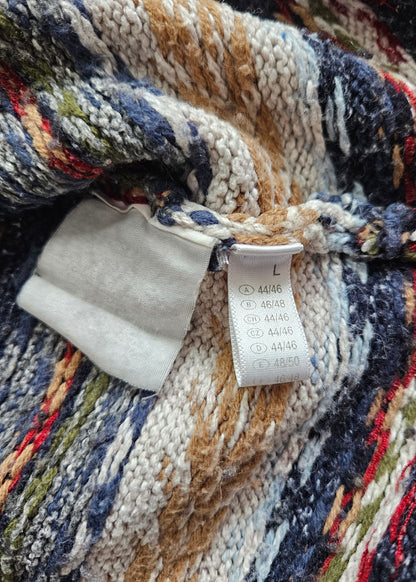 Cardigan vintage brodé à motifs - XXL