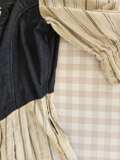 Robe longue vintage à lacets - S/M