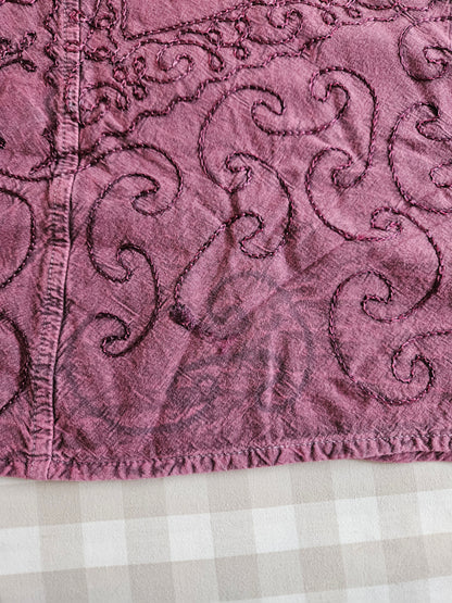 Robe violette brodée fairycore - L/XL