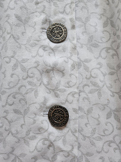 Jupe longue vintage en lin cottagecore - S/M