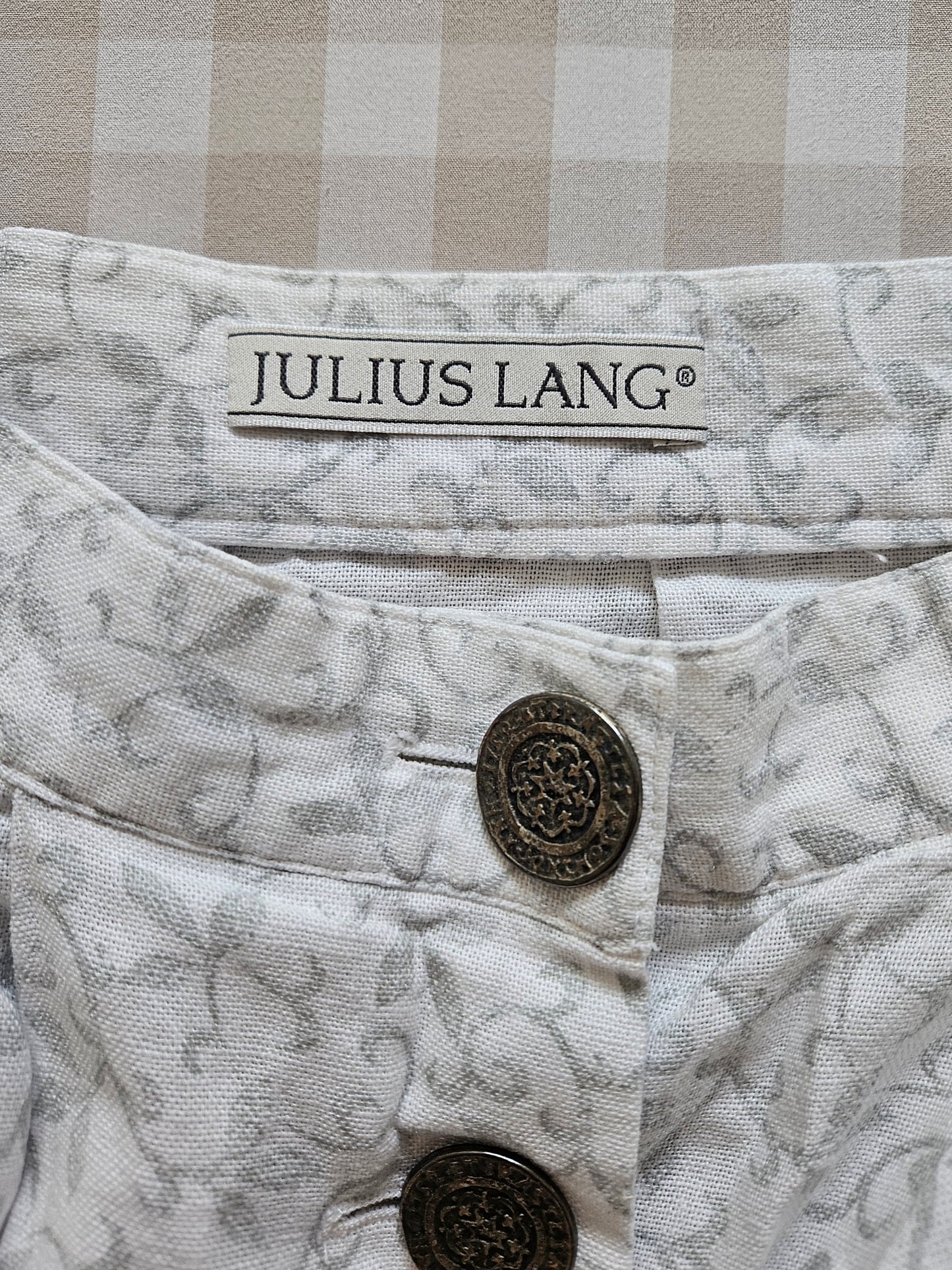 Jupe longue vintage en lin cottagecore - S/M