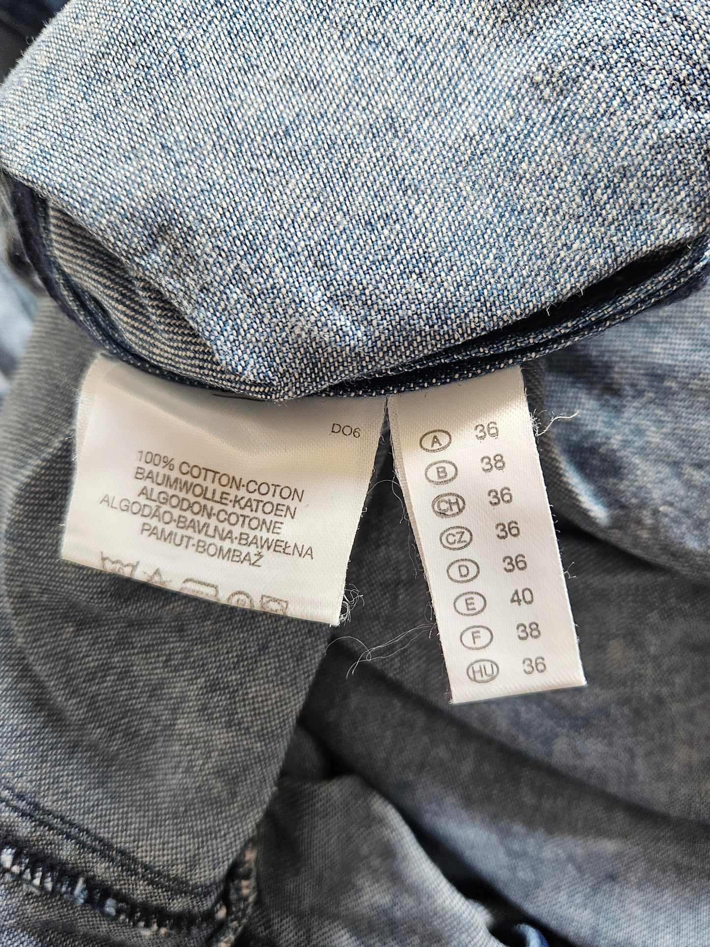 Robe à lacets en jean vintage cottagecore - S