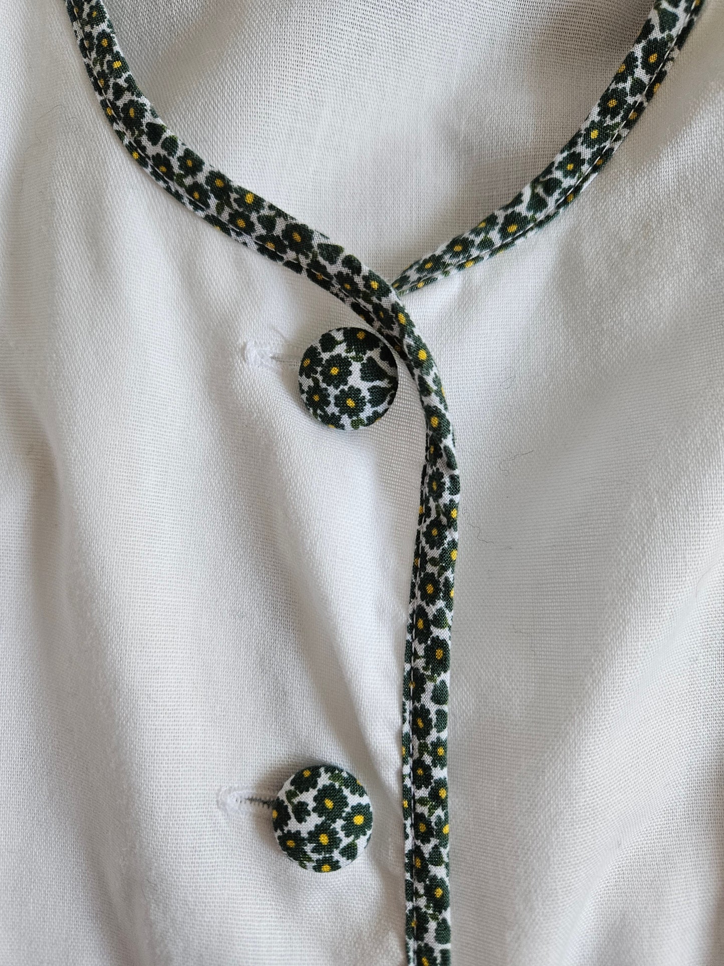 Vintage embroidered cotton blouse - L/XL