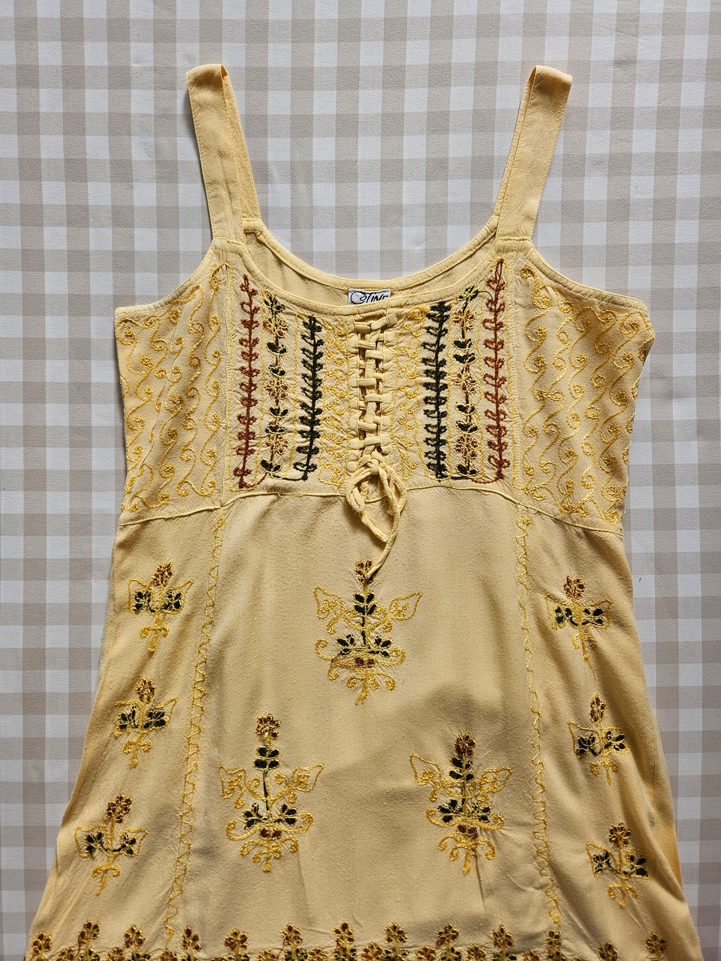Tunique/Robe courte brodée à lacets fairycore - S/M