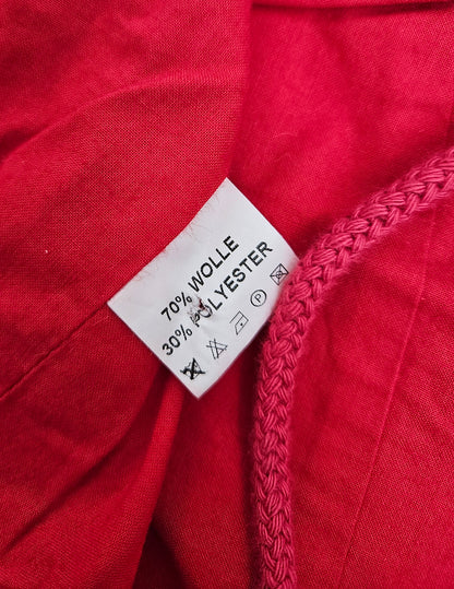 Vintage Red Wool Top/Vest - L