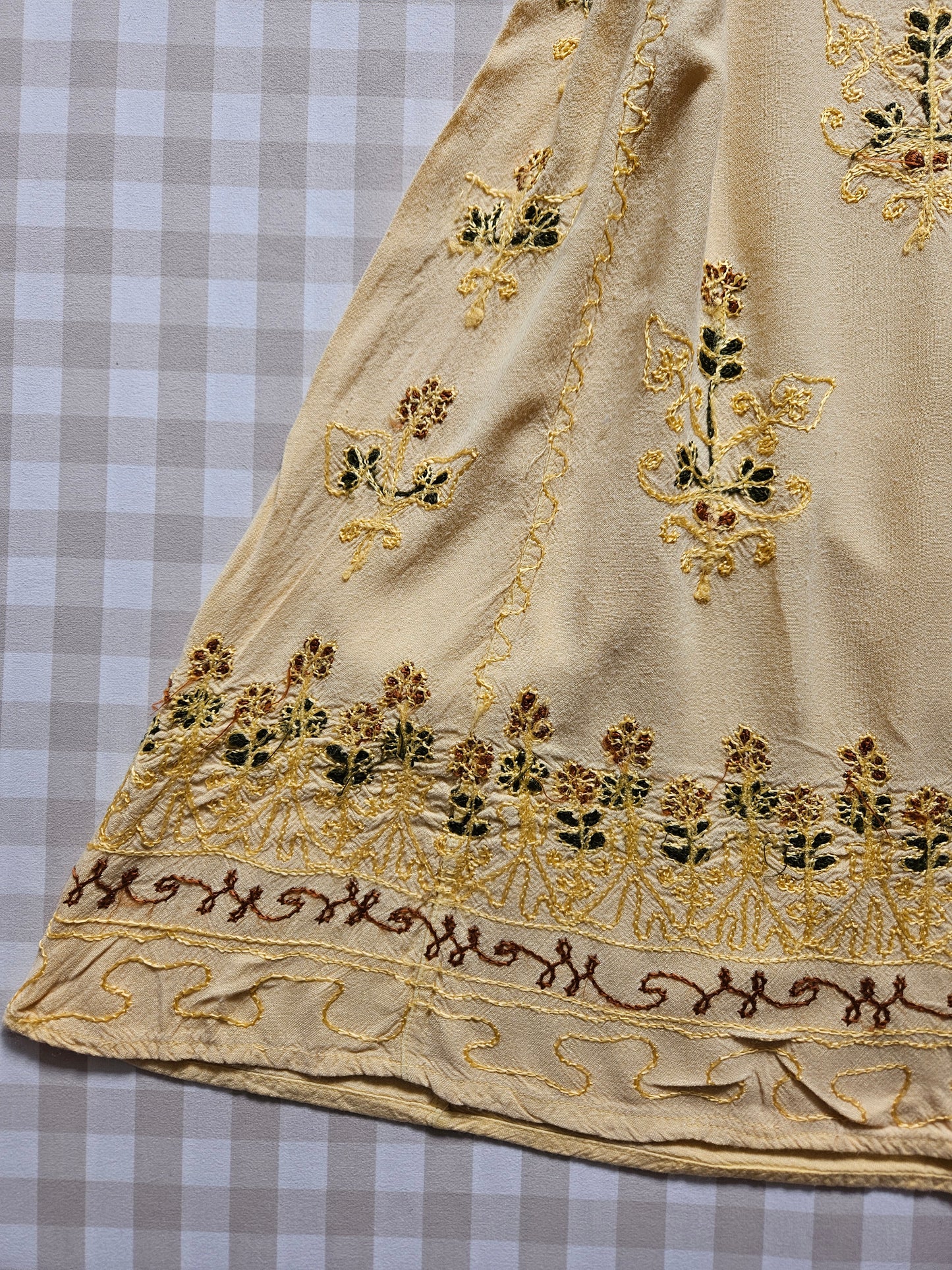Tunique/Robe courte brodée à lacets fairycore - S/M