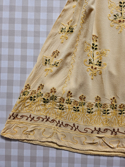 Tunique/Robe courte brodée à lacets fairycore - S/M