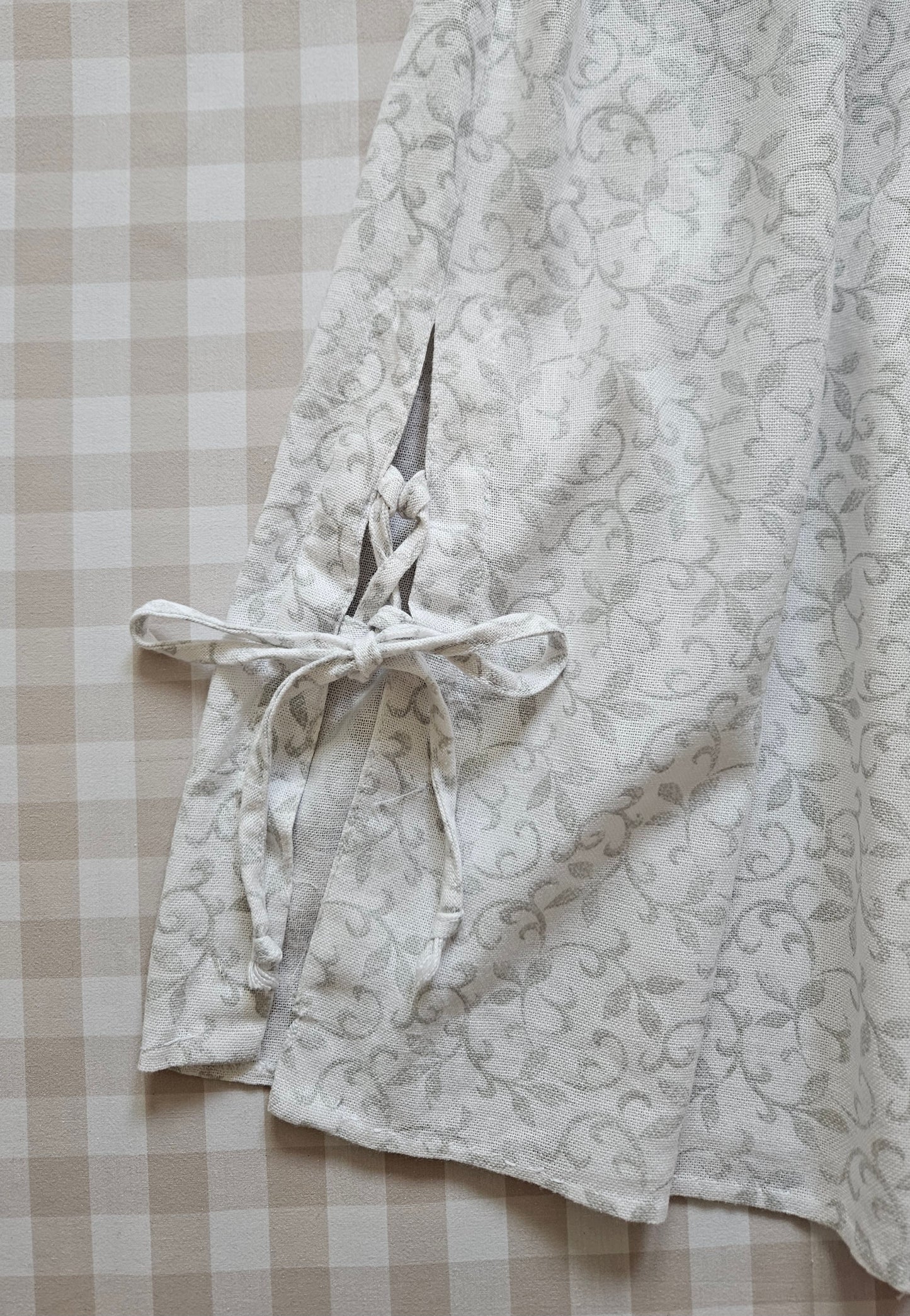 Jupe longue vintage en lin cottagecore - S/M